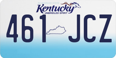 KY license plate 461JCZ