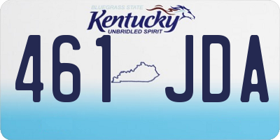 KY license plate 461JDA