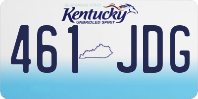 KY license plate 461JDG