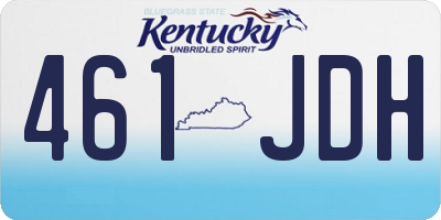 KY license plate 461JDH
