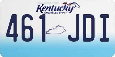 KY license plate 461JDI