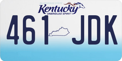 KY license plate 461JDK