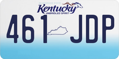 KY license plate 461JDP