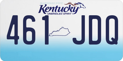 KY license plate 461JDQ