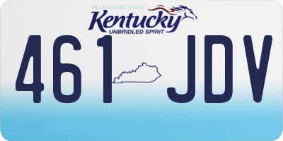 KY license plate 461JDV