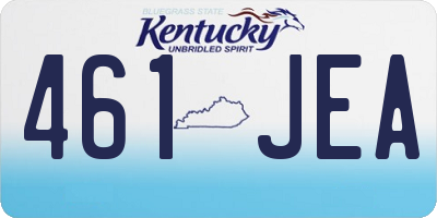 KY license plate 461JEA