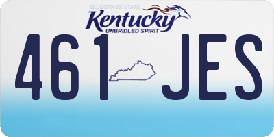 KY license plate 461JES
