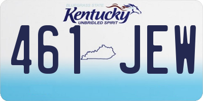KY license plate 461JEW