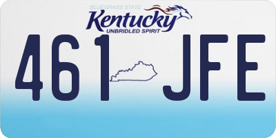 KY license plate 461JFE