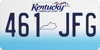 KY license plate 461JFG