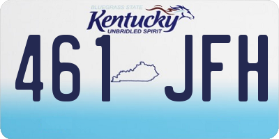 KY license plate 461JFH
