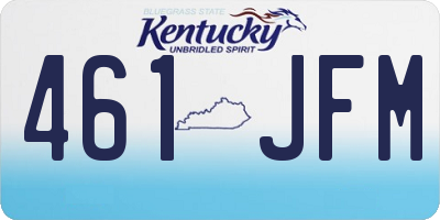 KY license plate 461JFM