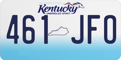 KY license plate 461JFO