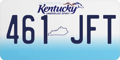 KY license plate 461JFT