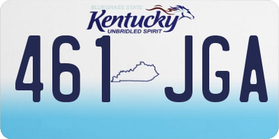 KY license plate 461JGA