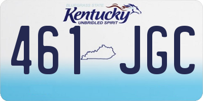 KY license plate 461JGC