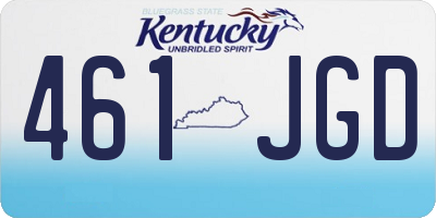 KY license plate 461JGD