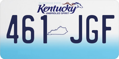 KY license plate 461JGF