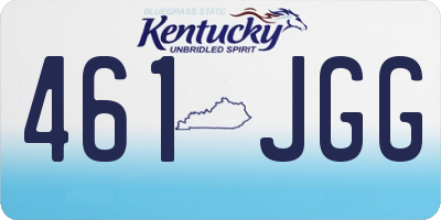 KY license plate 461JGG