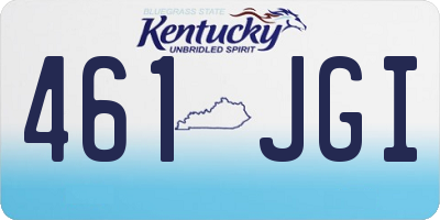 KY license plate 461JGI