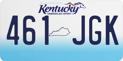 KY license plate 461JGK