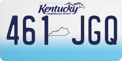 KY license plate 461JGQ