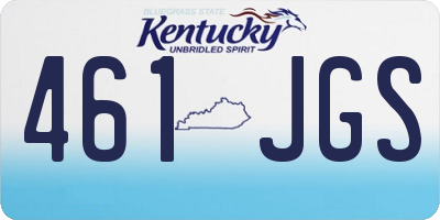 KY license plate 461JGS