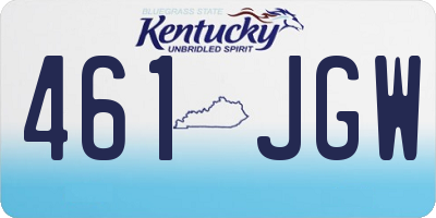 KY license plate 461JGW