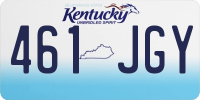 KY license plate 461JGY