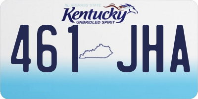 KY license plate 461JHA