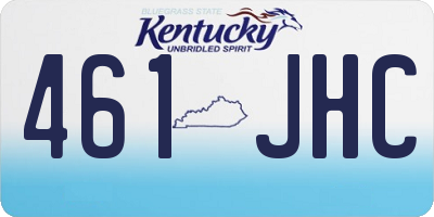 KY license plate 461JHC