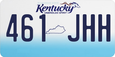KY license plate 461JHH