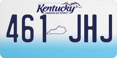 KY license plate 461JHJ