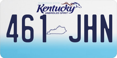 KY license plate 461JHN