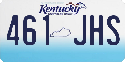 KY license plate 461JHS