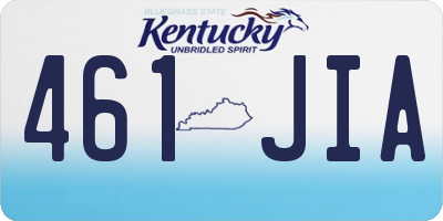 KY license plate 461JIA