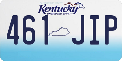 KY license plate 461JIP