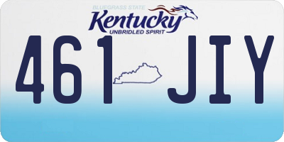 KY license plate 461JIY