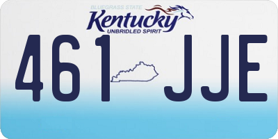 KY license plate 461JJE