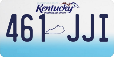 KY license plate 461JJI