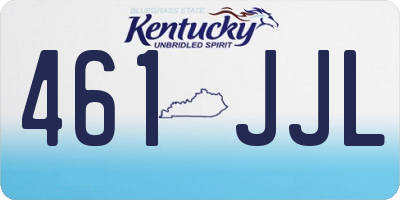 KY license plate 461JJL
