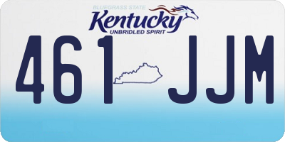 KY license plate 461JJM