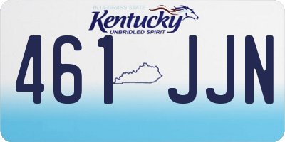 KY license plate 461JJN