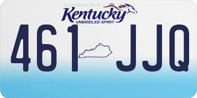 KY license plate 461JJQ
