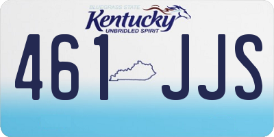 KY license plate 461JJS