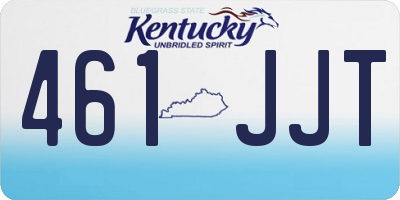 KY license plate 461JJT