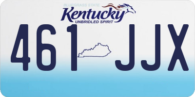 KY license plate 461JJX