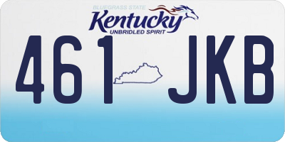 KY license plate 461JKB