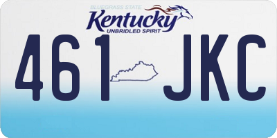 KY license plate 461JKC