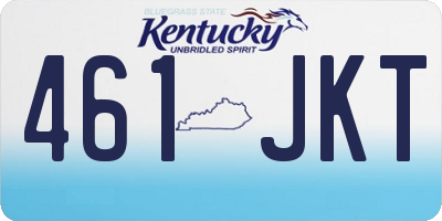 KY license plate 461JKT